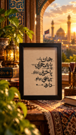 تابلو تایپوگرافی «جهان پایان خوبی با حسین بن علی دارد» - تصویر 2