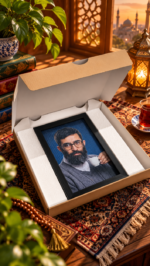 تابلو قاب‌دار تصویر جوانی رهبر شهید انقلاب - تصویر 2