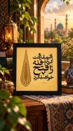 تابلو تایپوگرافی «اگر مقاومت کردید قله را فتح خواهید کرد» - تصویر 2